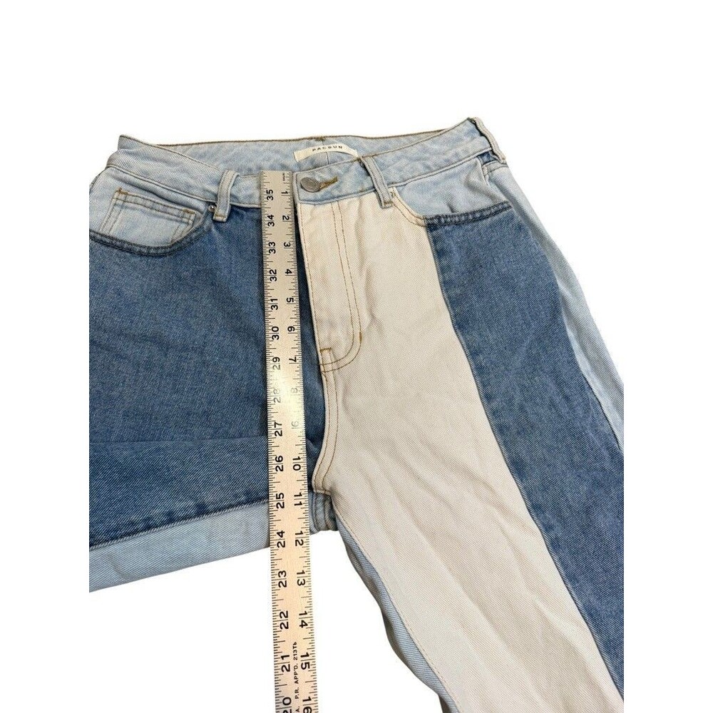 Pacsun Eco Hopper Patchwork Mom Jeans Colorblock High Rise Women's Size 27 Y2K - Picture 8 of 8